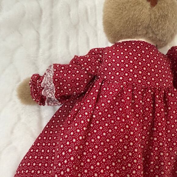 Vintage Anna Club Plush Bunny Rabbit 18 '' The Leather Tag Line - Picture 8 of 16